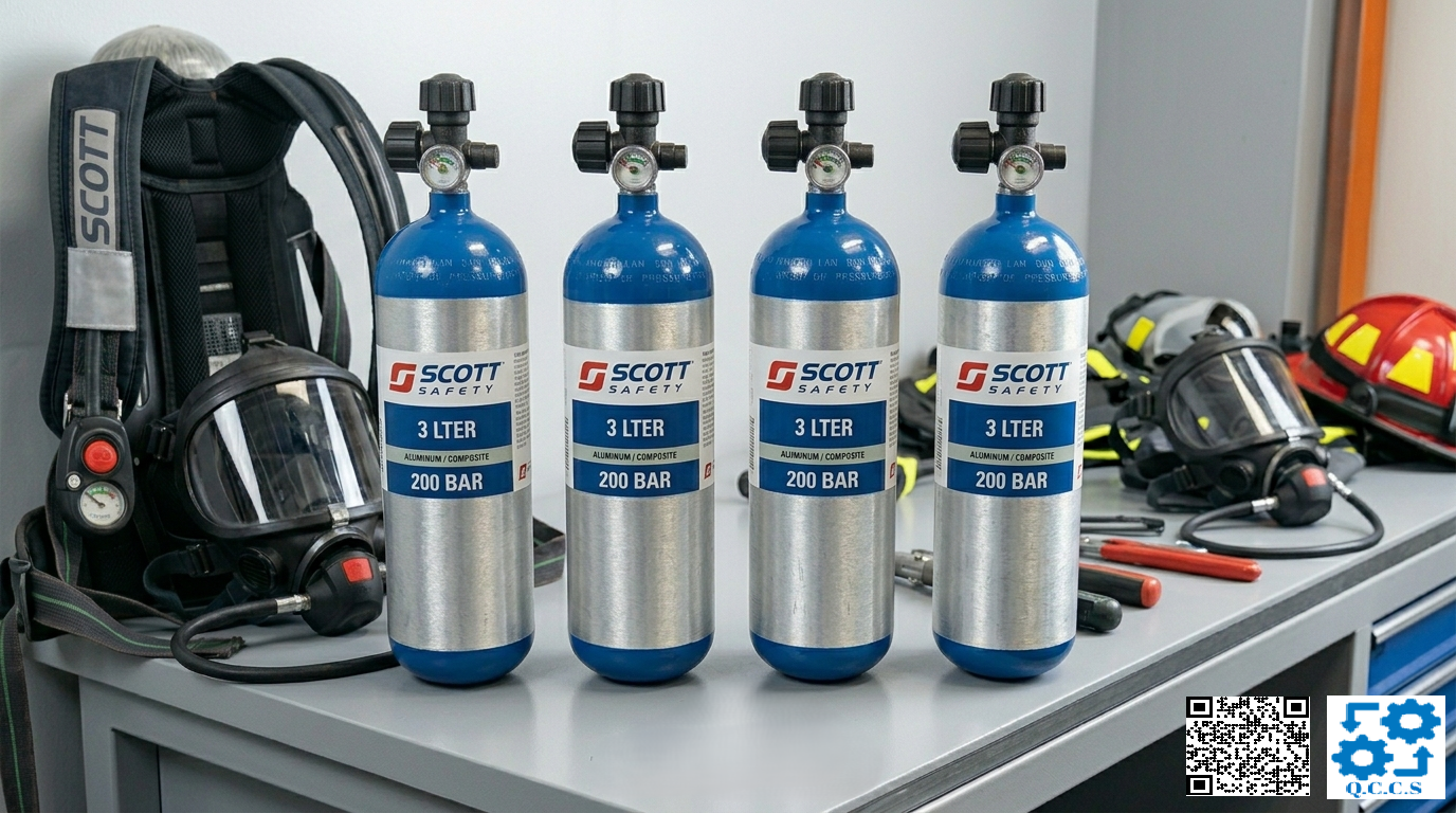 3M Scott CYL-600, 3.0 liter 200 bar steel cylinder